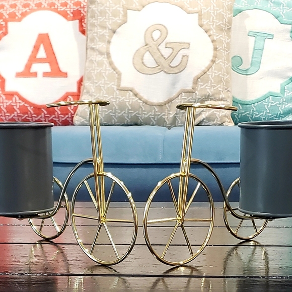 Tricycle Candle/Flower Holder Set